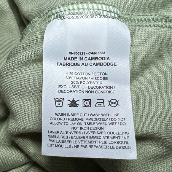 Nike Mock Neck Short Sleeve Terry Top in Oil Green - Picture 7 of 8